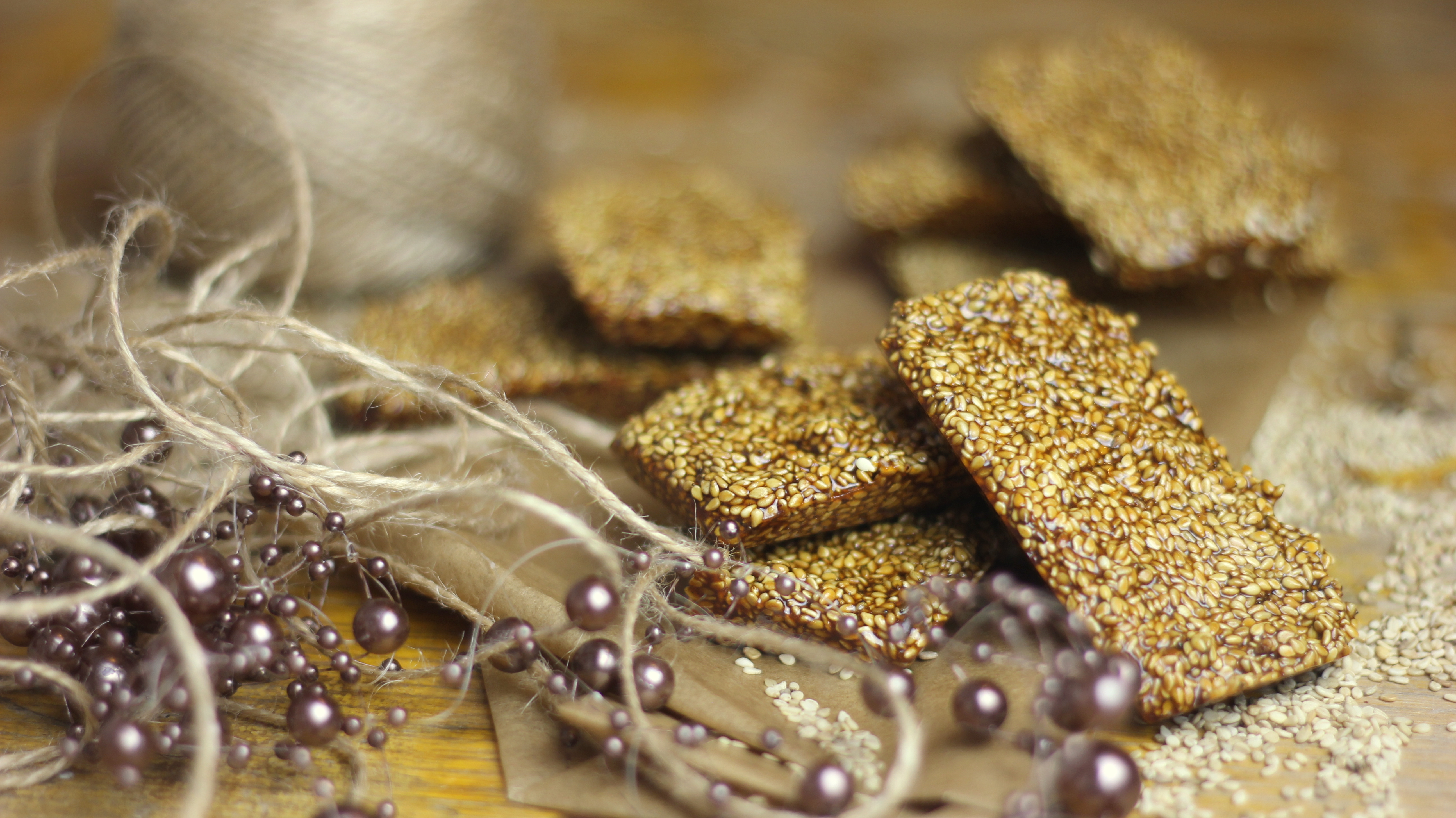 Griechische Sesamriegel I Pasteli Pasteli Nia Latea