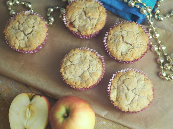 Crumble-Muffins mit Apfel 