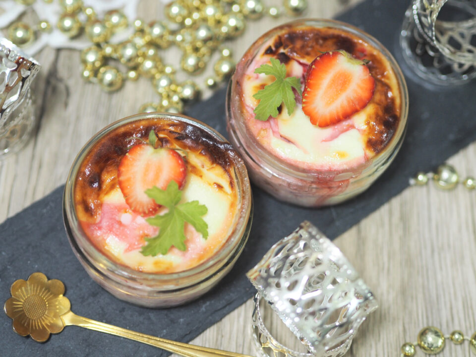 Cheesecake Bowl I mit Erdbeeren I Ofen oder Heißluftfritteuse
